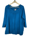 Preloved Premium Winter Knitted Tops by M&Co, Blue Acrylic for Women - OTS Thrift Shop Karachi Pakistan