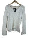 Winter Knitted Tops | New Look | Preloved Branded | White Acrylic | Premium | OTS Thrift Store Islamabad Pakistan