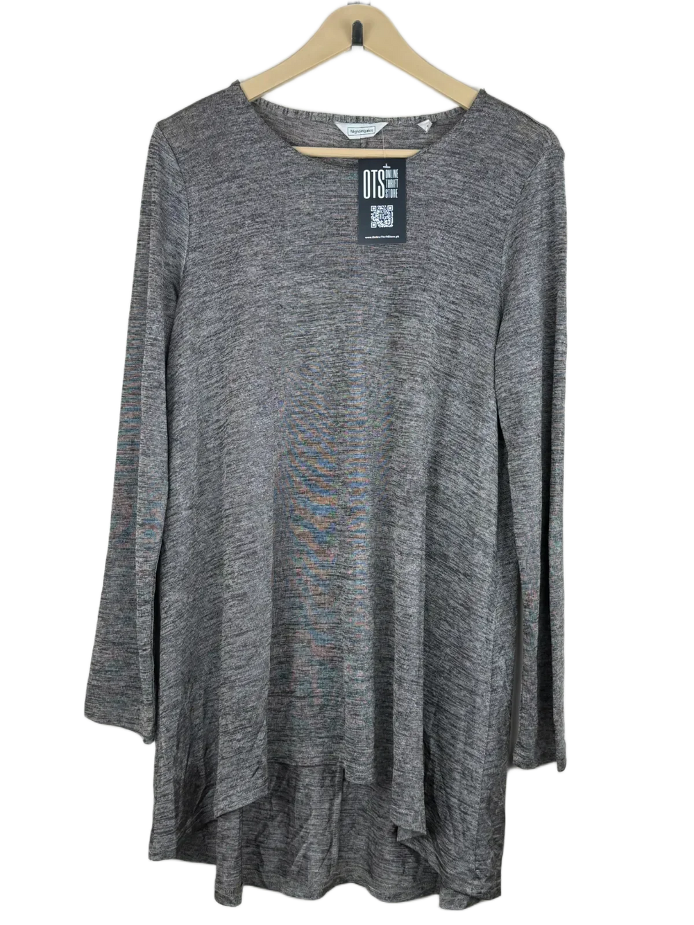 Secondhand Branded Winter Knitted Tops by Nightingales, Brown Polyester fabric, Excellent condition, for Women - Online Thrift Shop Islamabad Pakistan