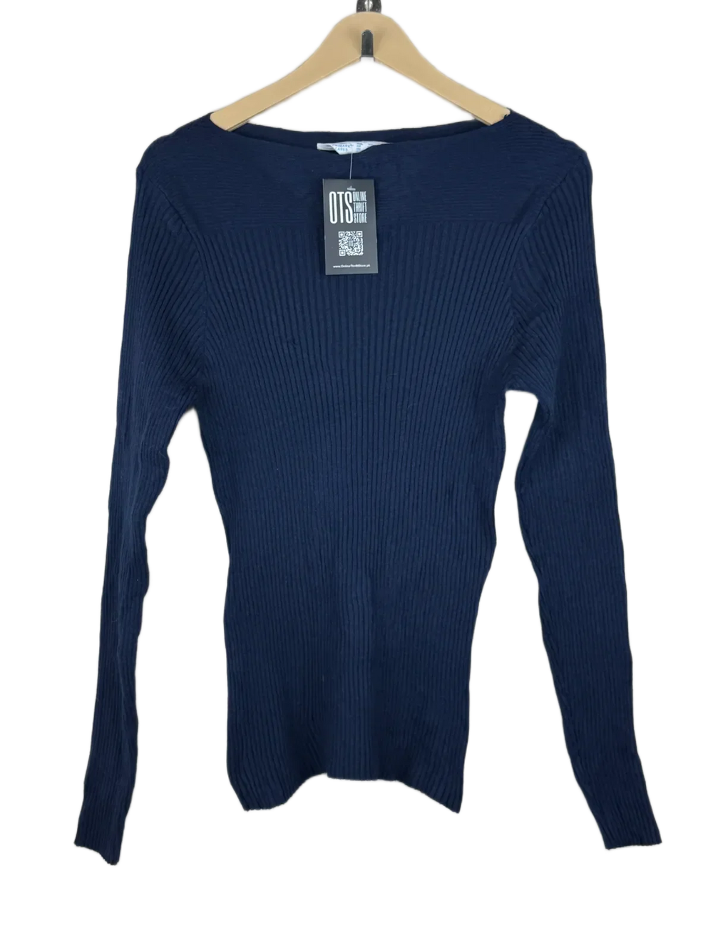 Preloved Premium Winter Knitted Tops by Primark, Blue Polyester for Women - OTS Thrift Shop Islamabad Pakistan