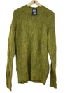 Winter Knitted Tops | Papaya | Preloved Branded | Olive Polyester | Premium | OTS Thrift Store Karachi Pakistan