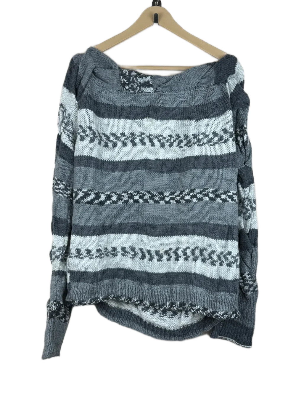 Excellent Condition Winter Knitted Tops | Preloved Unknow | Multi Acrylic | Thrift Shop for Women Karachi Pakistan | OTS