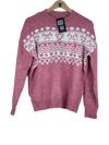 Shop Premium Winter Knitted Tops by Unknown | Preloved Branded Clothes | Pink Acrylic | Women | OTS Thrift Store Peshawar Pakistan