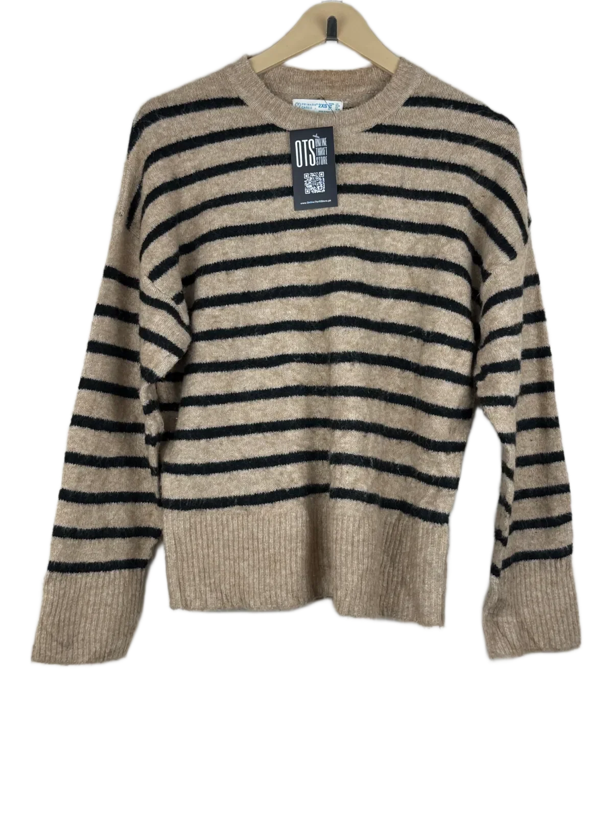 Secondhand Branded Winter Knitted Tops by Primark, Brown Polyester fabric, Premium condition, for Women - Online Thrift Shop Peshawar Pakistan