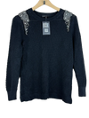 Secondhand Branded Winter Knitted Tops by Topshop, Black Cotton fabric, Excellent condition, for Women - Online Thrift Shop Karachi Pakistan