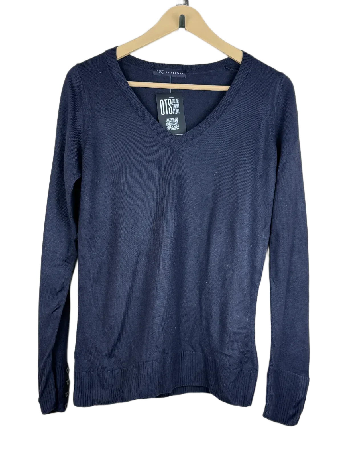 Winter Knitted Tops | Marks & Spencer | Preloved Branded | Black Acrylic | Premium | OTS Thrift Store Islamabad Pakistan