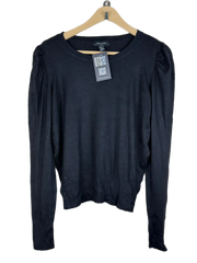 UK Imported secondhand Winter Knitted Tops - New Look brand, Black Viscose, Premium Plus condition, for Women - Online Thrift Store Lahore Pakistan
