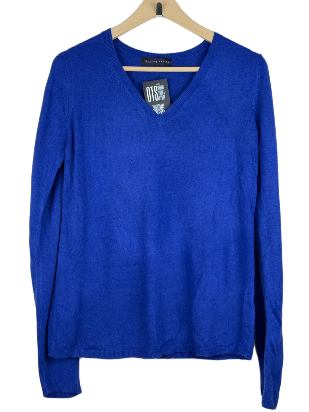 Premium Condition Winter Knitted Tops | Preloved Marks & Spencer | Blue Acrylic | Thrift Shop for Women Islamabad Pakistan | OTS
