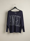 Preloved Premium Winter Knitted Tops by MOEWY, DarkBlue VISCOSE for Women - OTS Thrift Shop Islamabad Pakistan