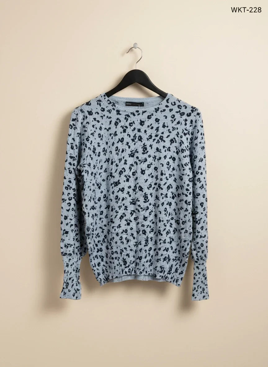 Shop Excellent Winter Knitted Tops by Marks & Spencer | Preloved Branded Clothes | SkyBlue VISCOSE | Women | OTS Thrift Store Karachi Pakistan