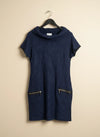 Winter Knitted Tops | Apricot | Preloved Branded | Navy Blue ACRYLIC | Premium | OTS Thrift Store Peshawar Pakistan