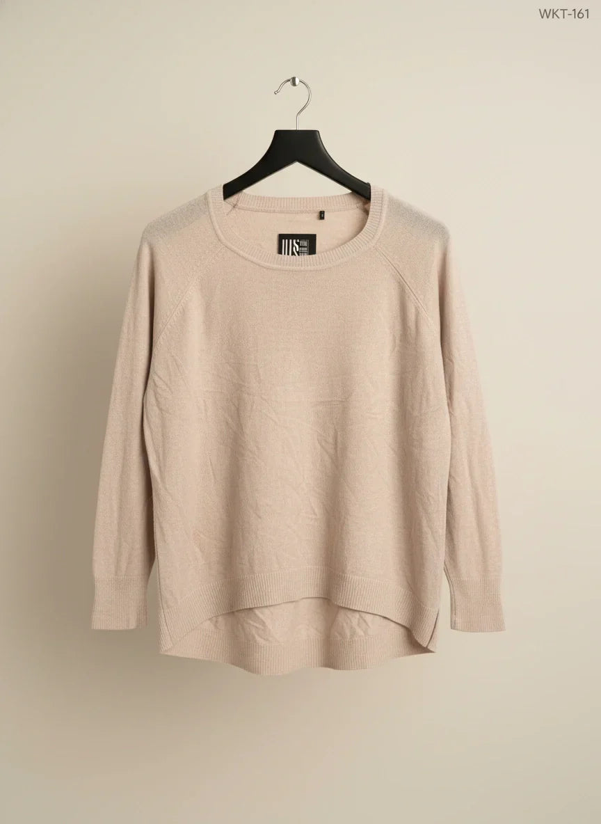 Preloved Excellent Winter Knitted Tops by Unknown, LightPink polyester for Women - OTS Thrift Shop Karachi Pakistan