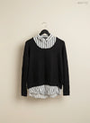 Excellent Condition Winter Knitted Tops | Preloved Dorothy Perkins | DarkBlue viscose | Thrift Shop for Women Peshawar Pakistan | OTS