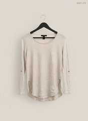 Preloved Premium Winter Knitted Tops by Atmosphere, Beige cotton for Women - OTS Thrift Shop Islamabad Pakistan