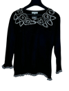 Shop Premium Plus Winter Knitted Tops by Per Una | Preloved Branded Clothes | Black Acrylic | Women | OTS Thrift Store Lahore Pakistan