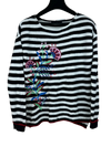 Preloved Premium Winter Knitted Tops by Marks & Spencer, Black & White Cotton for Women - OTS Thrift Shop Peshawar Pakistan