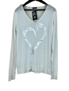 Shop Premium Winter Knitted Tops by M&Co | Preloved Branded Clothes | OffWhite Nylon | Women | OTS Thrift Store Peshawar Pakistan