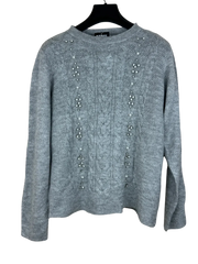 Preloved Premium Winter Knitted Tops by Papaya, Grey Acrylic for Women - OTS Thrift Shop Karachi Pakistan