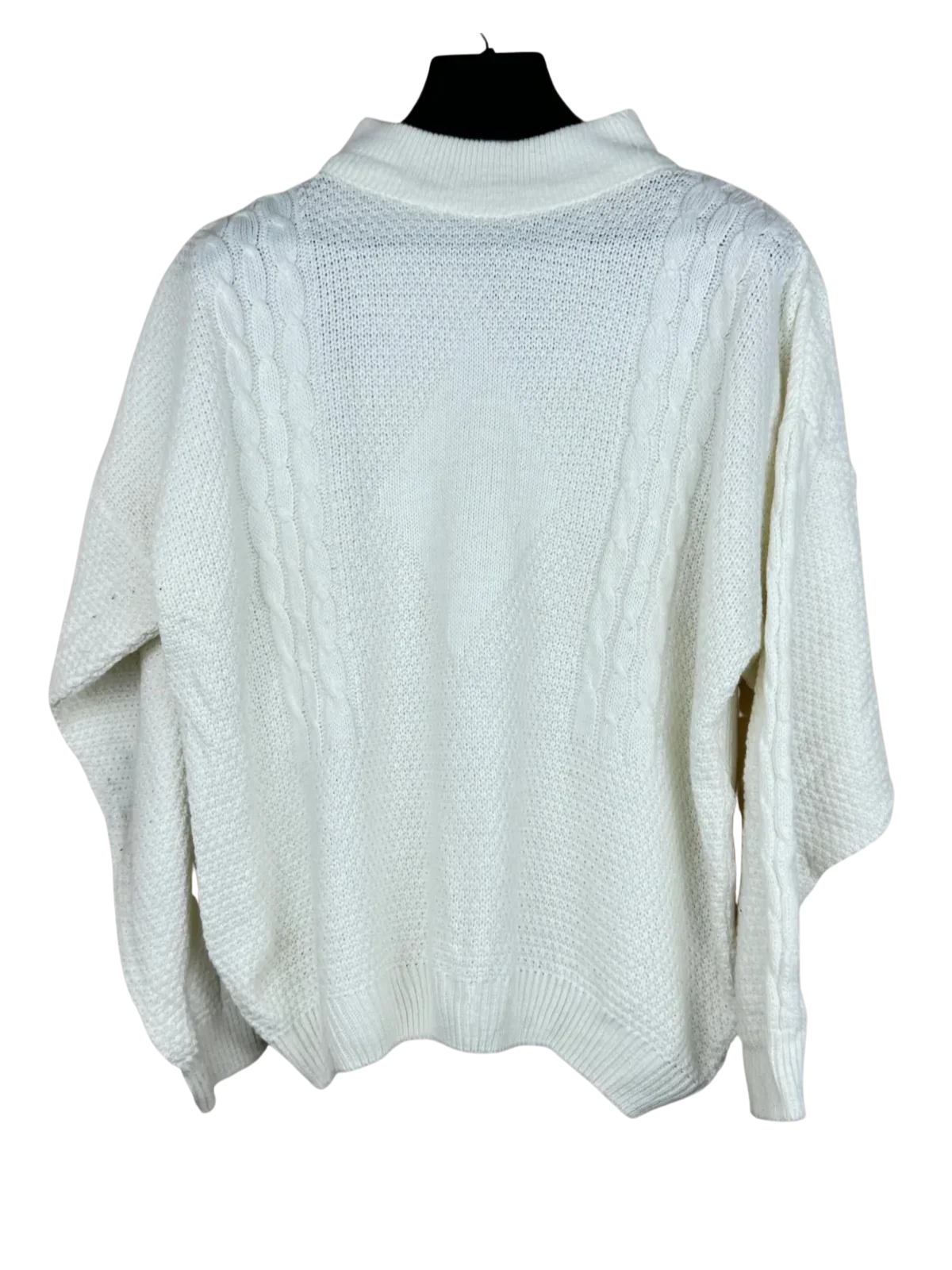 Winter Knitted Tops | Unknown | Preloved Branded | White Acrylic | Premium | OTS Thrift Store Peshawar Pakistan