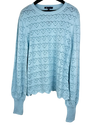 Preloved Premium Plus Winter Knitted Tops by Oscar B, Grey Acrylic & Cotton for Women - OTS Thrift Shop Lahore Pakistan