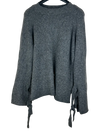 UK Imported secondhand Winter Knitted Tops - Second Female brand, DarkGray Wool, Premium Plus condition, for Women - Online Thrift Store Karachi Pakistan