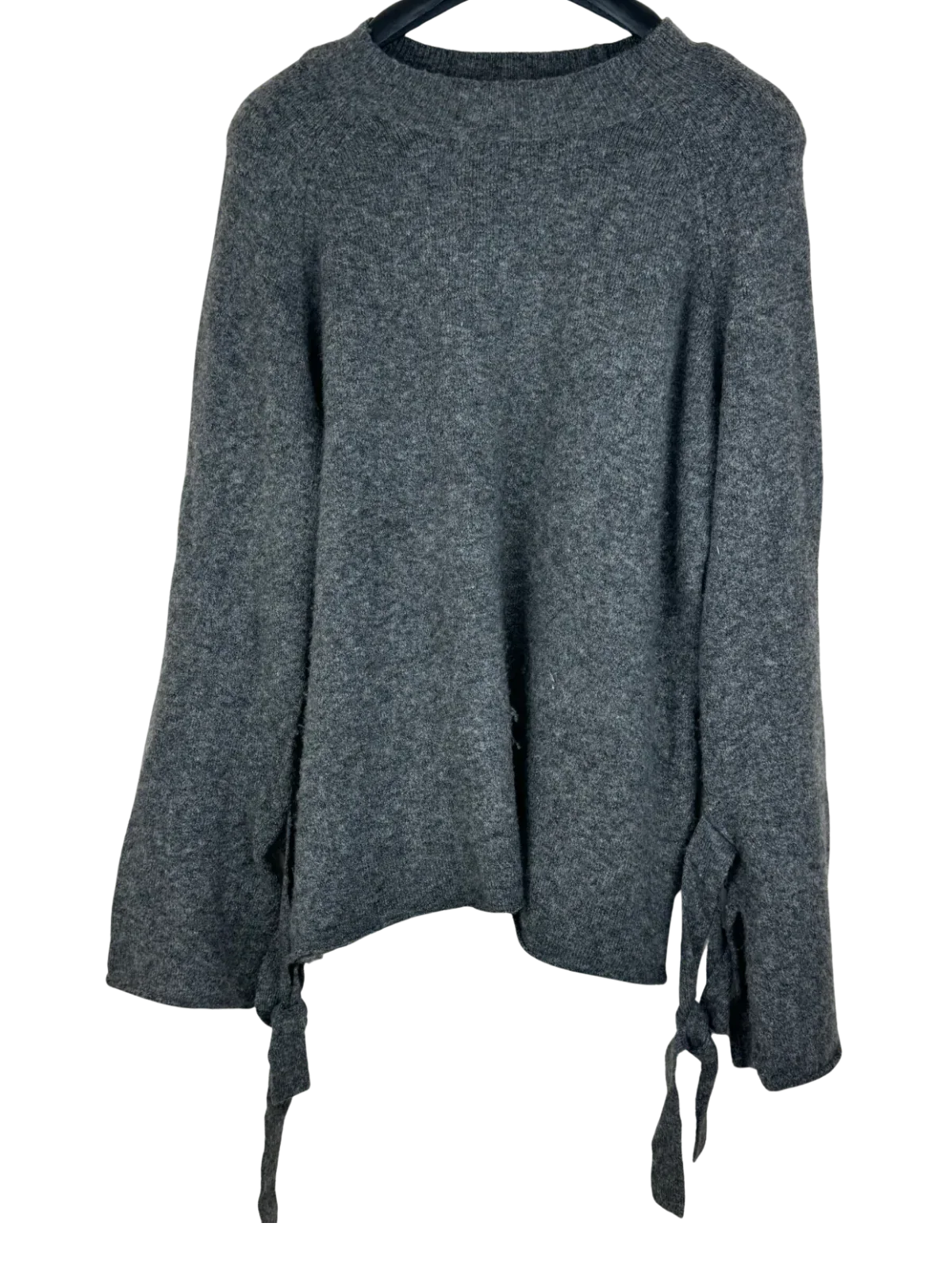 UK Imported secondhand Winter Knitted Tops - Second Female brand, DarkGray Wool, Premium Plus condition, for Women - Online Thrift Store Karachi Pakistan
