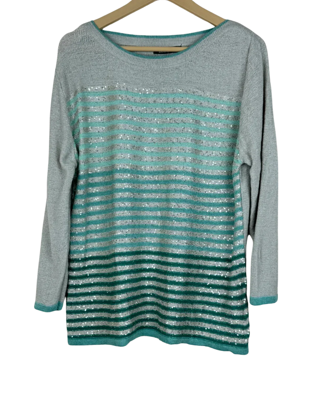 Shop Premium Winter Knitted Tops by Bolmarche | Preloved Branded Clothes | Grey Acrylic | Women | OTS Thrift Store Lahore Pakistan