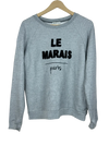 Preloved Premium Winter Knitted Tops by Whistles, Grey Cotton for Women - OTS Thrift Shop Islamabad Pakistan