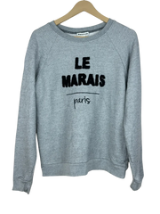 Preloved Premium Winter Knitted Tops by Whistles, Grey Cotton for Women - OTS Thrift Shop Islamabad Pakistan