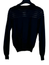 Shop Good Winter Knitted Tops by Mango | Preloved Branded Clothes | Black Viscose | Women | OTS Thrift Store Lahore Pakistan