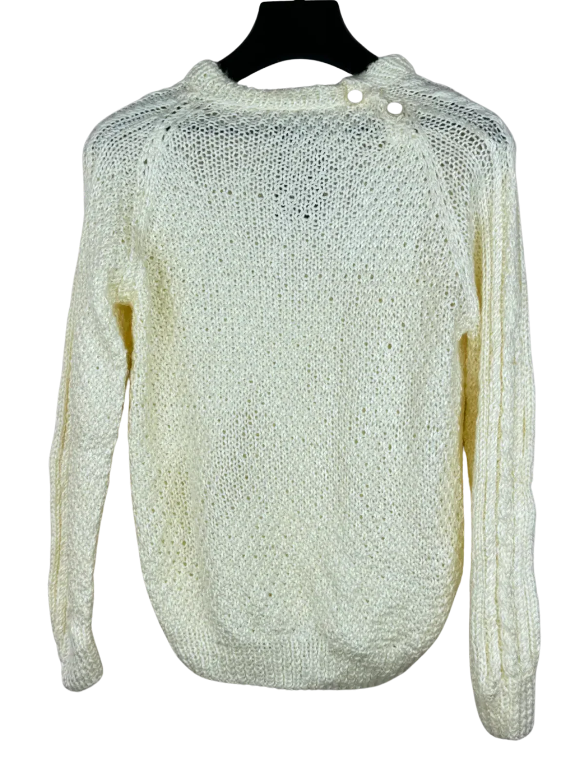 Preloved Premium Winter Knitted Tops by Unknown, White Wool for Women - OTS Thrift Shop Islamabad Pakistan