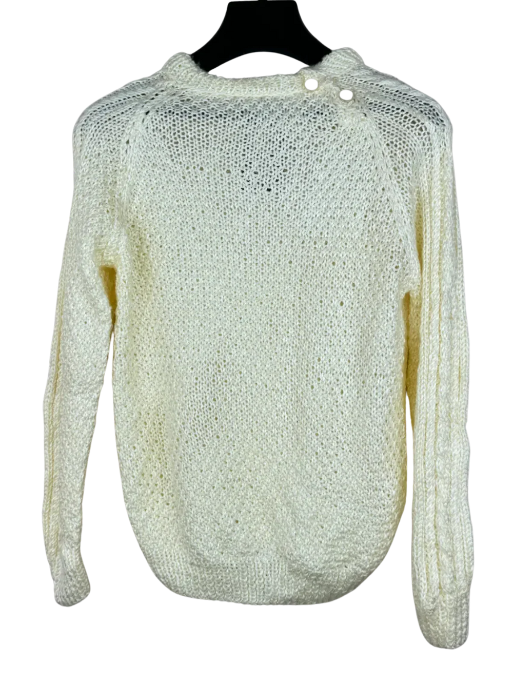Preloved Premium Winter Knitted Tops by Unknown, White Wool for Women - OTS Thrift Shop Islamabad Pakistan