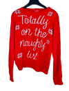 Shop Premium Plus Winter Knitted Tops by Ladies Large | Preloved Branded Clothes | Red Acrylic | Women | OTS Thrift Store Karachi Pakistan