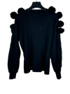 UK Imported secondhand Winter Knitted Tops - Unknown brand, Black Nylon, Premium Plus condition, for Women - Online Thrift Store Karachi Pakistan