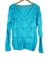 Shop Good Winter Knitted Tops by Unknown | Preloved Branded Clothes | LightGreen Polyester | Women | OTS Thrift Store Peshawar Pakistan