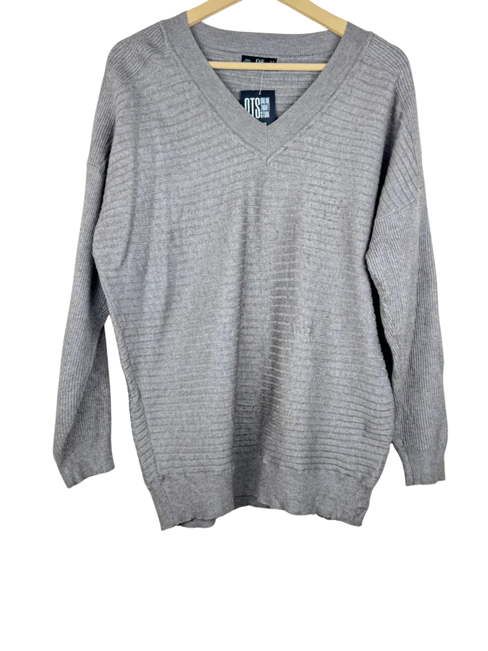 Premium Plus Condition Winter Knitted Tops | Preloved F&F | Beige Viscose | Thrift Shop for Women Lahore Pakistan | OTS