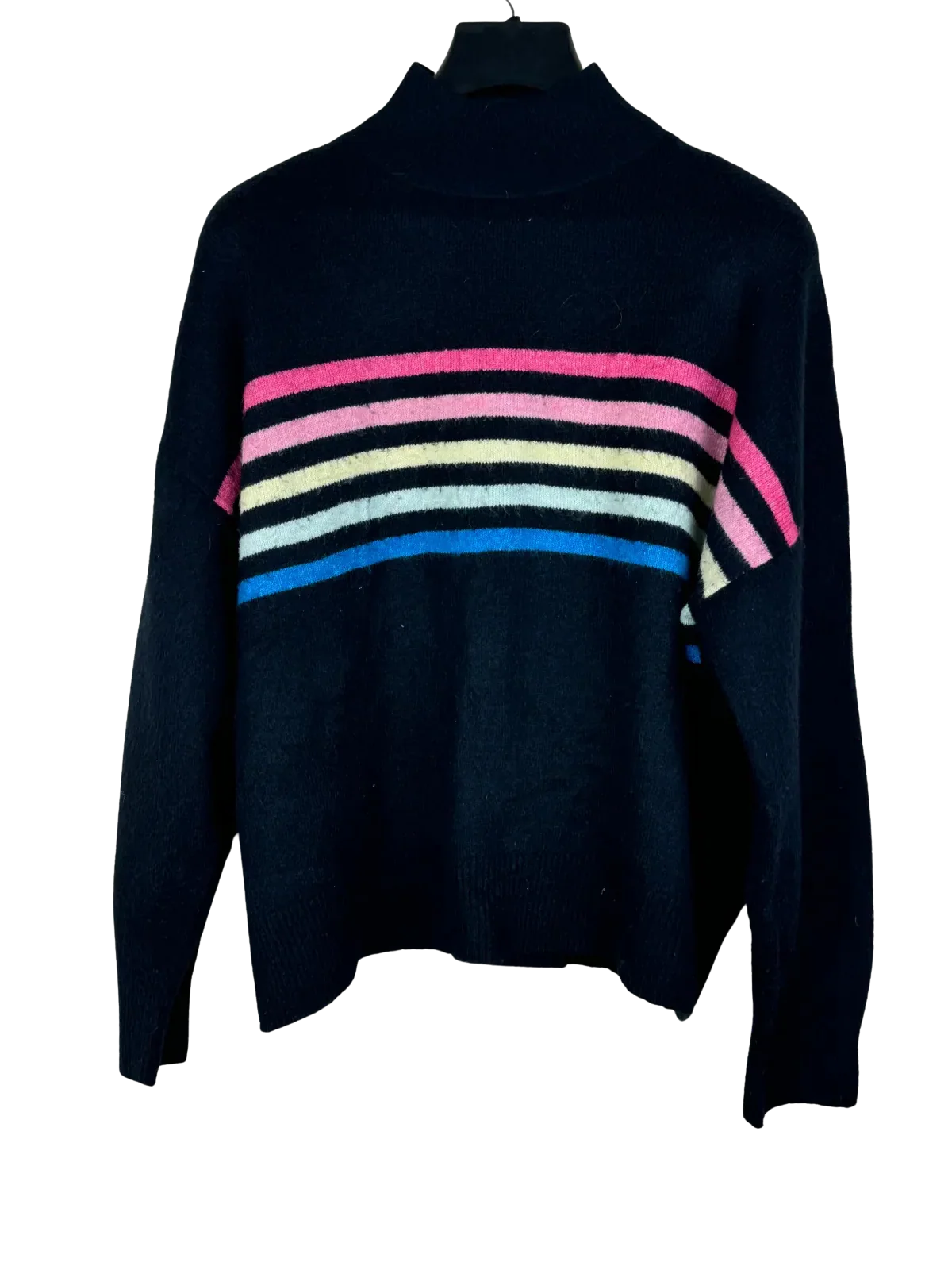 Winter Knitted Tops | F&F | Preloved Branded | Black Polyester | Premium | OTS Thrift Store Karachi Pakistan