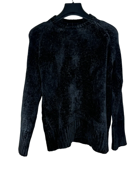 Winter Knitted Tops | Unknown | Preloved Branded | Black Polyester | Premium Plus | OTS Thrift Store Karachi Pakistan