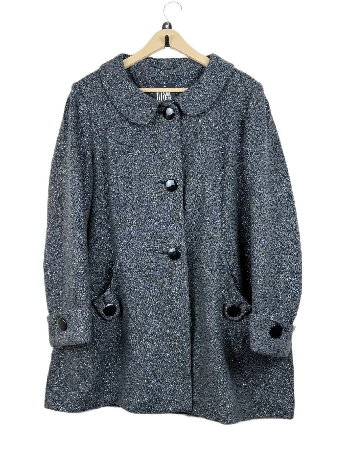 Premium Condition Winter Long Cardigans | Preloved New Look | Grey Wool + Polyester | Thrift Shop for Women Karachi Pakistan | OTS