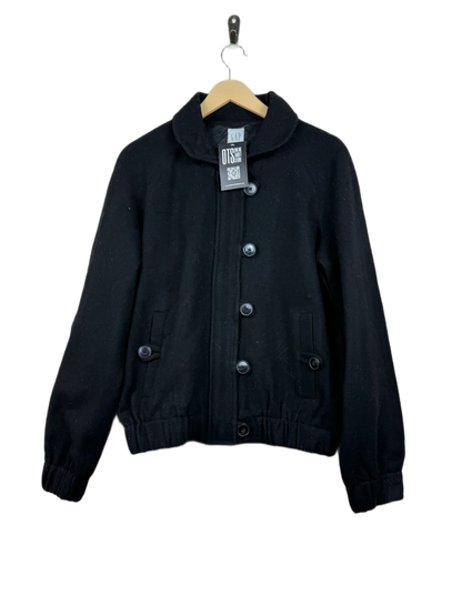 Secondhand Branded Winter Long Cardigans by GAP, Black Wool fabric, Premium condition, for Women - Online Thrift Shop Islamabad Pakistan