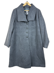 Secondhand Branded Winter Long Cardigans by Unknown, Gray Wool + Polyester fabric, Premium condition, for Women - Online Thrift Shop Lahore Pakistan