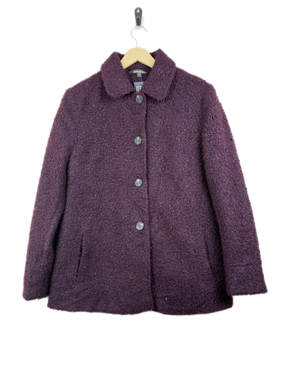 Preloved Premium Winter Long Cardigans by Bonmarché, Purple Polyester for Women - OTS Thrift Shop Karachi Pakistan