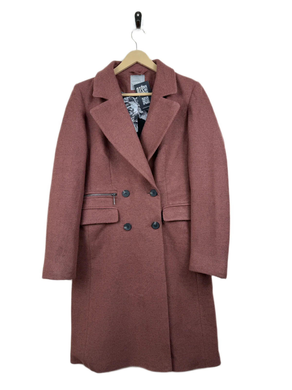 Winter Long Cardigans | Next | Preloved Branded | Teapink Polyester + Acrylic | Premium | OTS Thrift Store Lahore Pakistan