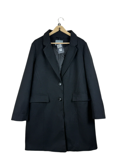 Shop Excellent Winter Long Cardigans by George | Preloved Branded Clothes | Black Polyester | Women | OTS Thrift Store Islamabad Pakistan