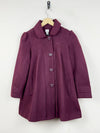 UK Imported secondhand Women's Winter Long Coat - Monsoon brand, Maroon Polyester, Premium condition, for Women - Online Thrift Store Lahore Pakistan