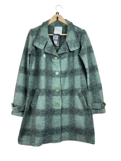 Preloved Good Winter Long Cardigans by New Look, Green Polyester for Women - OTS Thrift Shop Peshawar Pakistan