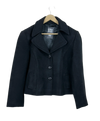 Preloved Premium Winter Long Cardigans by Hobbs, Black Wool-Acrylic blend for Women - OTS Thrift Shop Lahore Pakistan