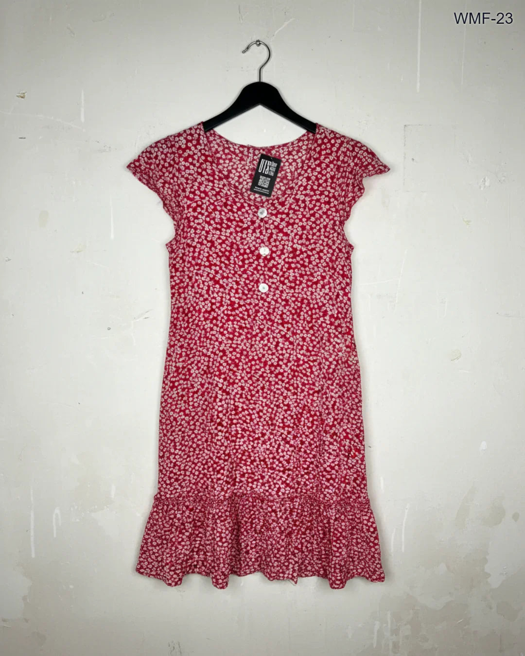 Women Maxi & Frock | Unknown | Preloved Branded | Red Polyester | Premium | OTS Thrift Store Lahore Pakistan