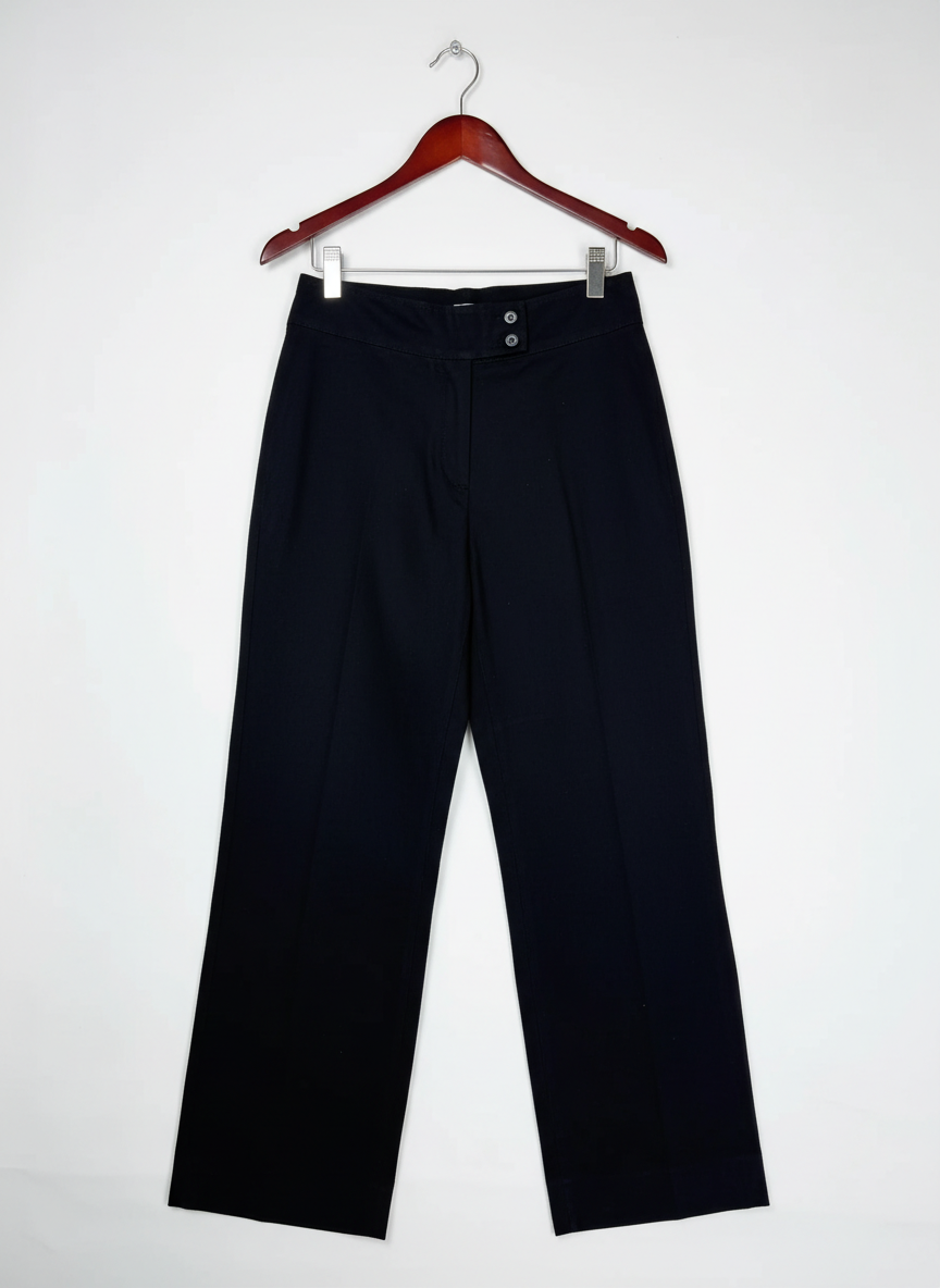 UK Imported secondhand Womens Pants & Trousers - Street One brand, Black Polyester, Premium condition, for Women - Online Thrift Store Karachi Pakistan