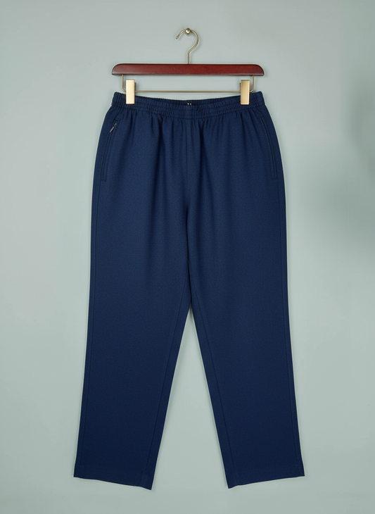 Secondhand Branded Womens Pants & Trousers by Franztex, DarkBlue Polyester fabric, Premium condition, for Women - Online Thrift Shop Islamabad Pakistan